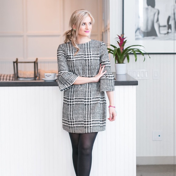 ZARA Houndstooth mini dress - Picture 4 of 5